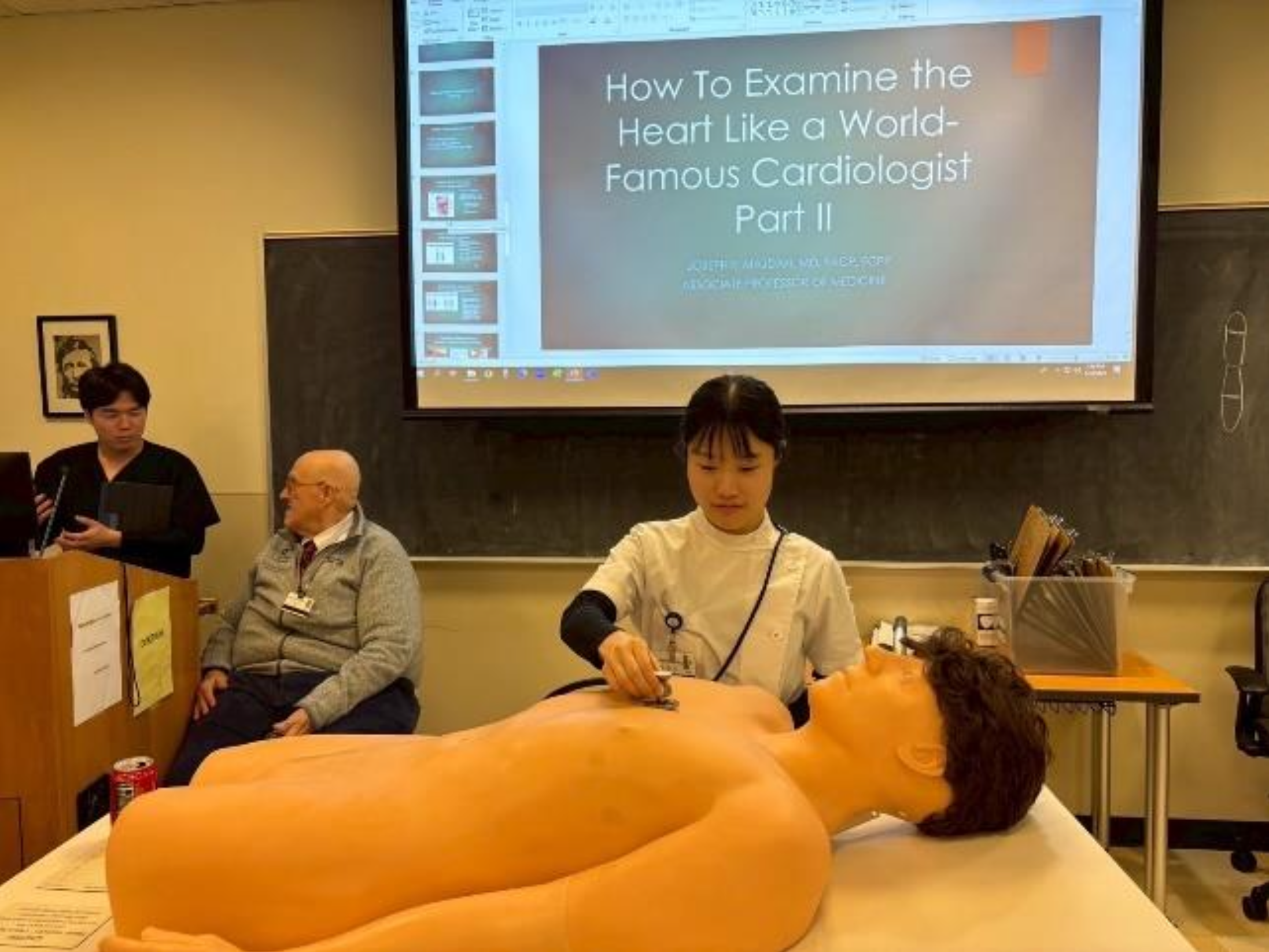 cardiac examination の授業
