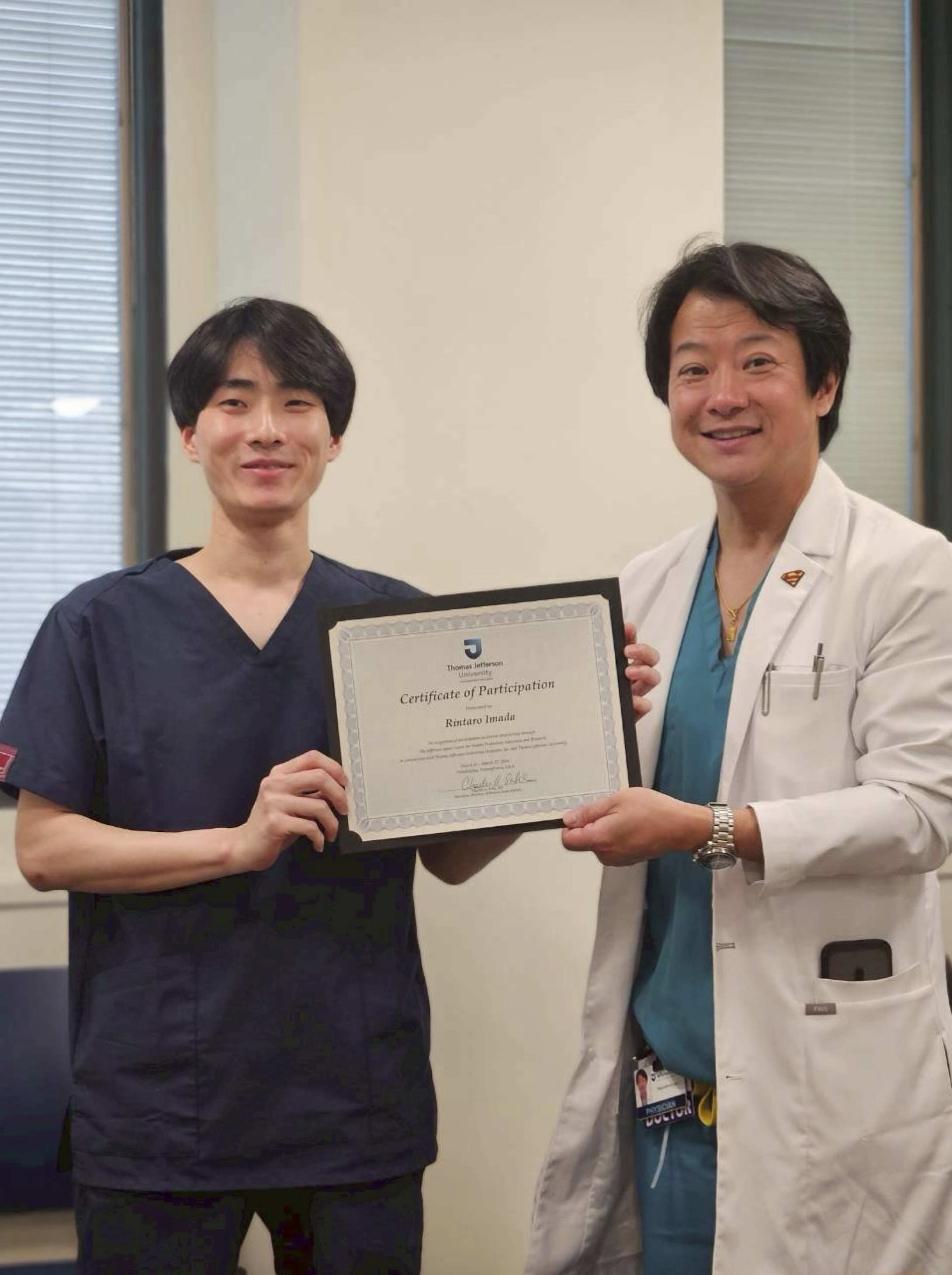 救急科でお世話になった Dr. Wayne Bond Lau と