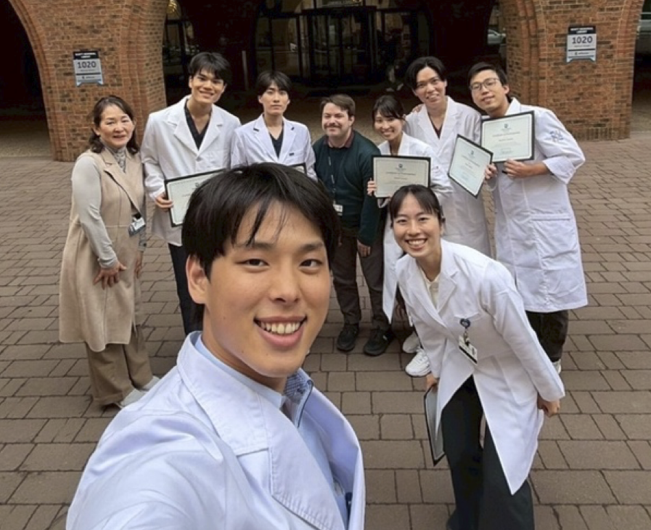 研修⽣活を温かく⽀えてくださったJapan Center の Yumiko 様と Vincent 様