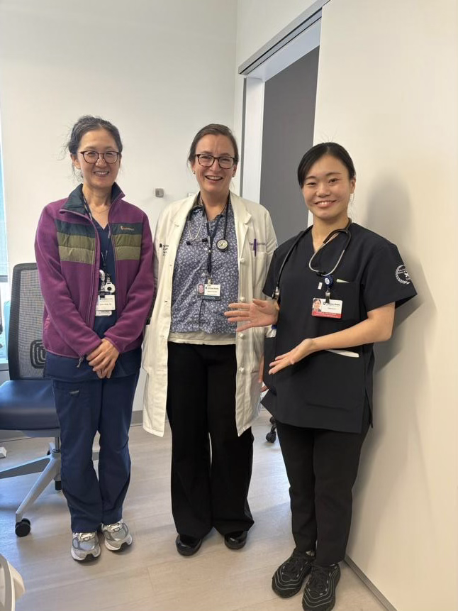 OncologyにてDr.Gordonと日本人のMs. Takagi